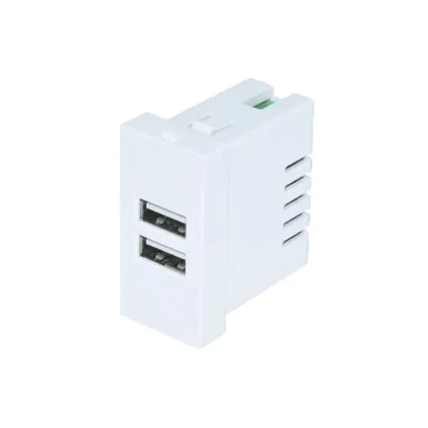 Dual Port TypeA + A Usb Charger Socket Module 2.1A