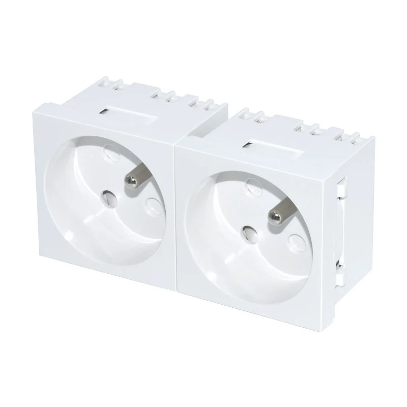 Frantsay White Socket Double Function Module