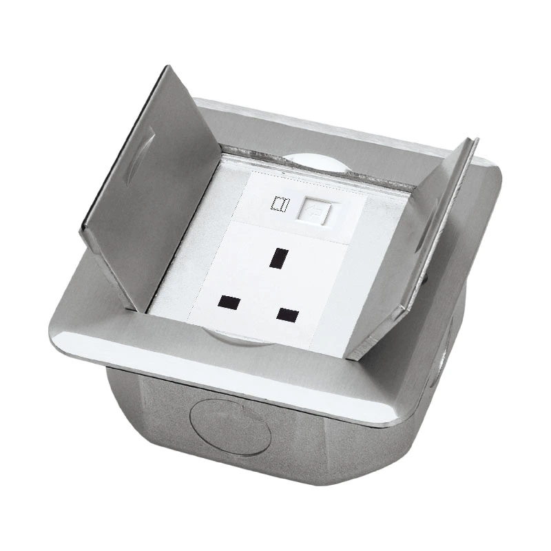 Socket miafina amin'ny Floor Socket Box Square Open Cover Type Socket