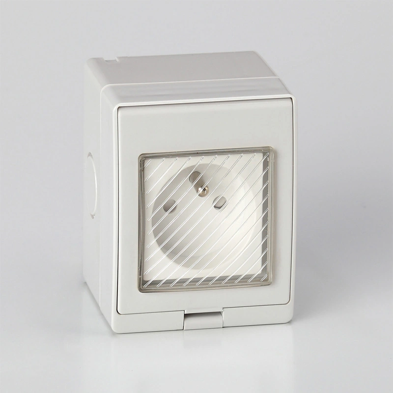 IP55 Series Waterproof French Standard Type Wall Switch sy Socket