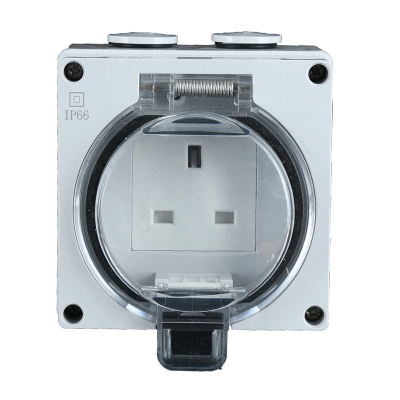 IP66 Series UK Waterproof Wall Electric Socket sy Switch