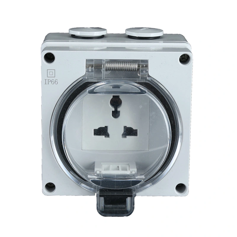 IP66 Waterproof Surface Multi Function Socket sy Switch