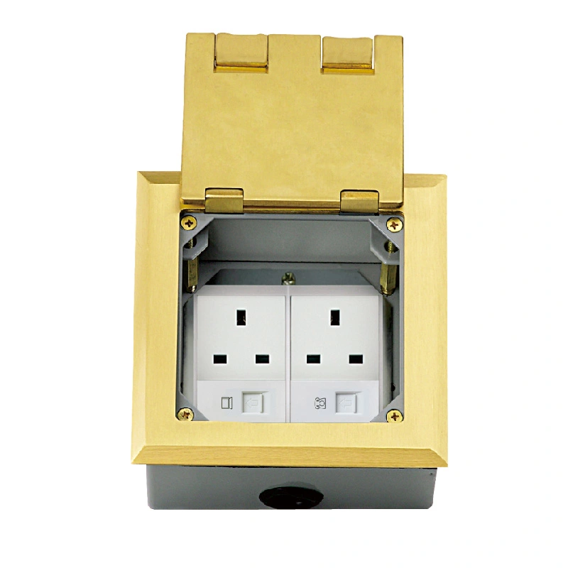 Ambony Clamshell Multi-Function Floor Socket 6 Module Capacity